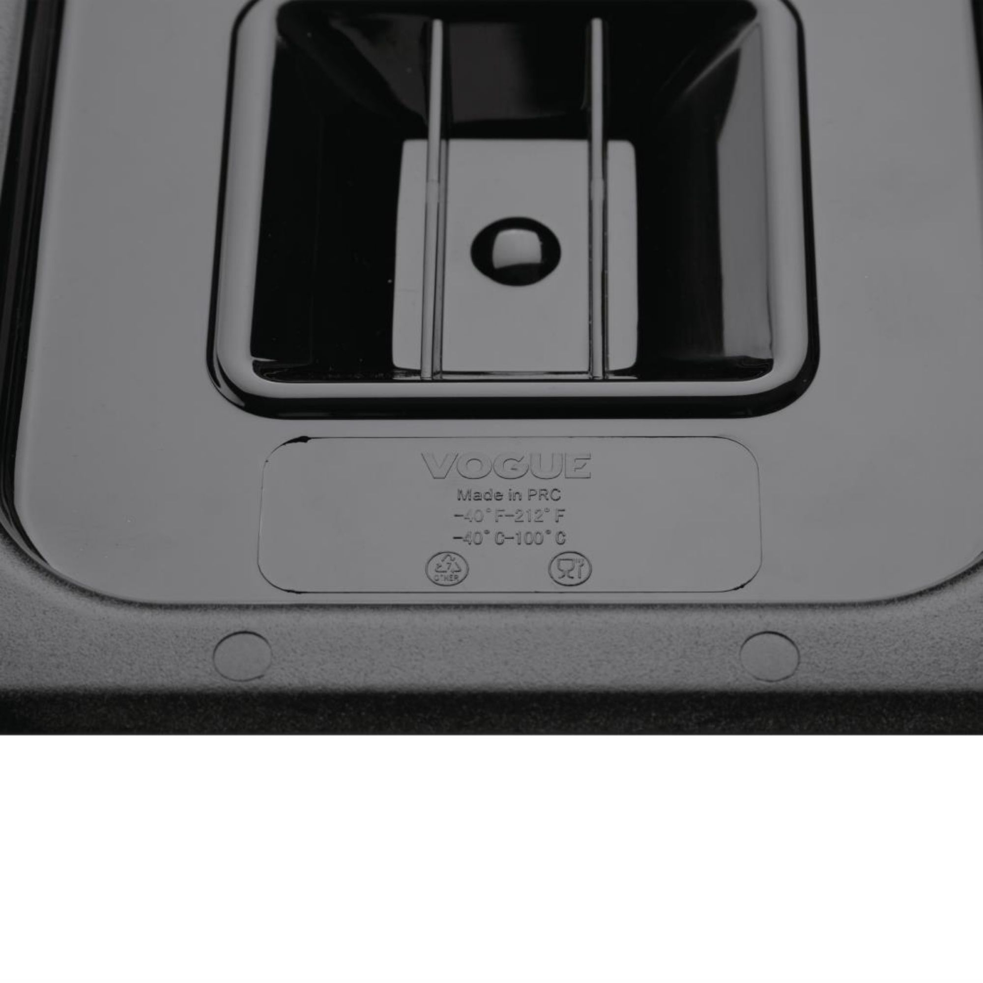Picture of Vogue Polycarbonate 1/6 Gastronorm Lid Black