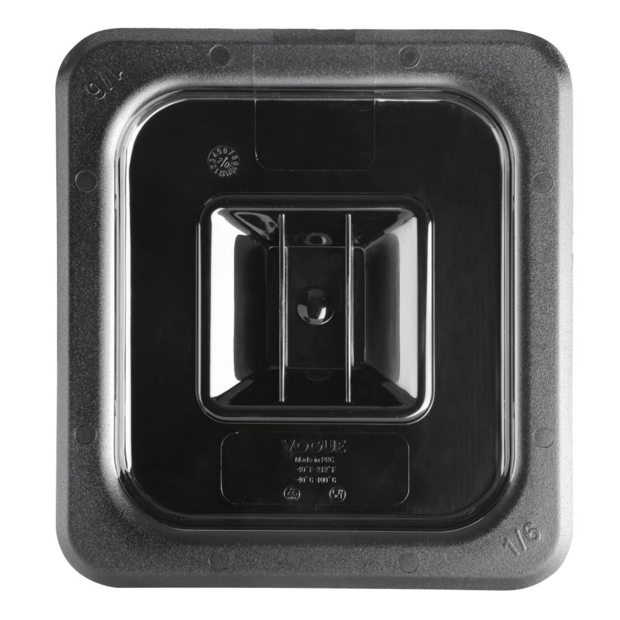 Picture of Vogue Polycarbonate 1/6 Gastronorm Lid Black