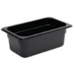 Picture of Vogue Polycarbonate 1/4 Gastronorm Container 100mm Black