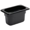 Picture of Vogue Polycarbonate 1/9 Gastronorm Container 100mm Black