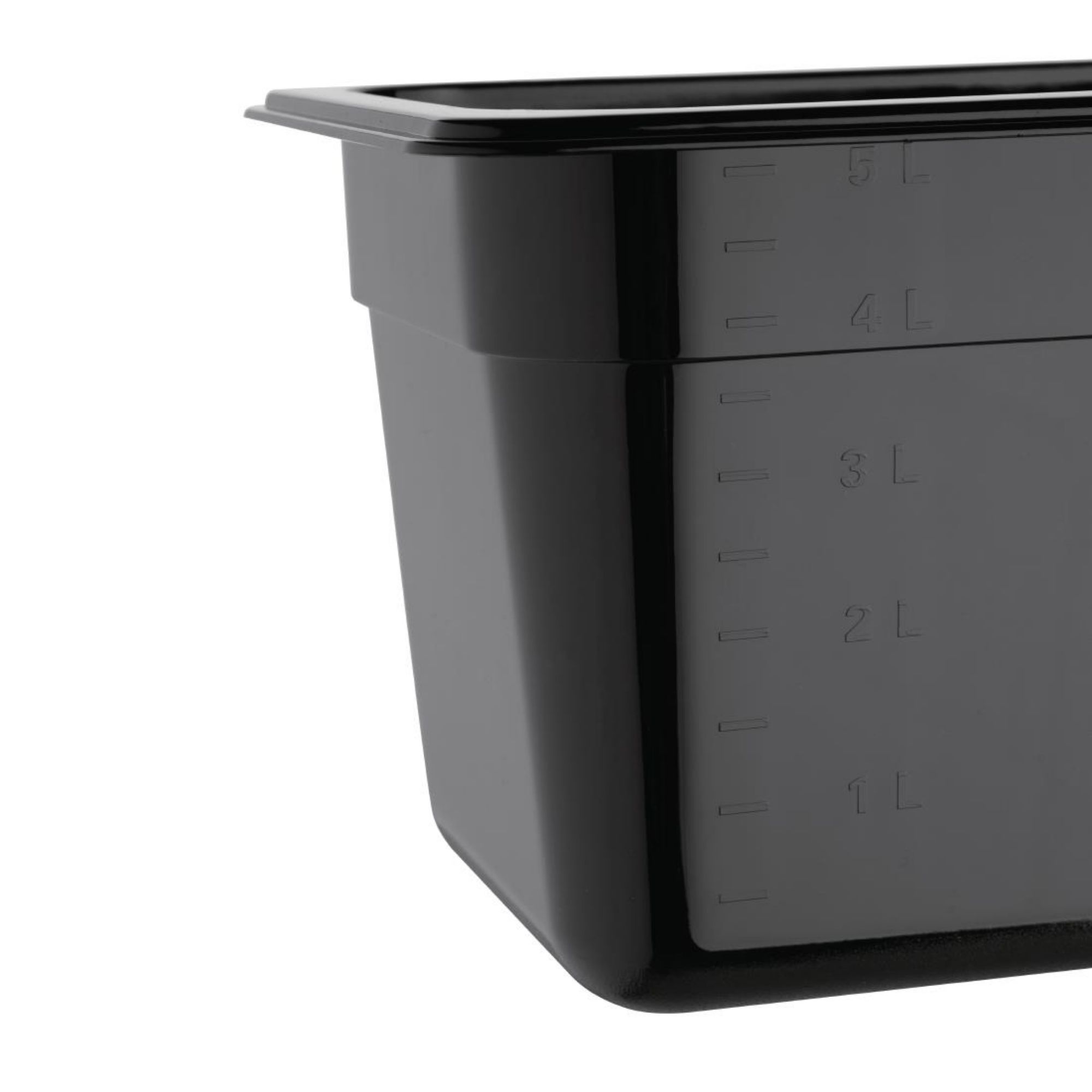 Picture of Vogue Polycarbonate 1/3 Gastronorm Container 150mm Black
