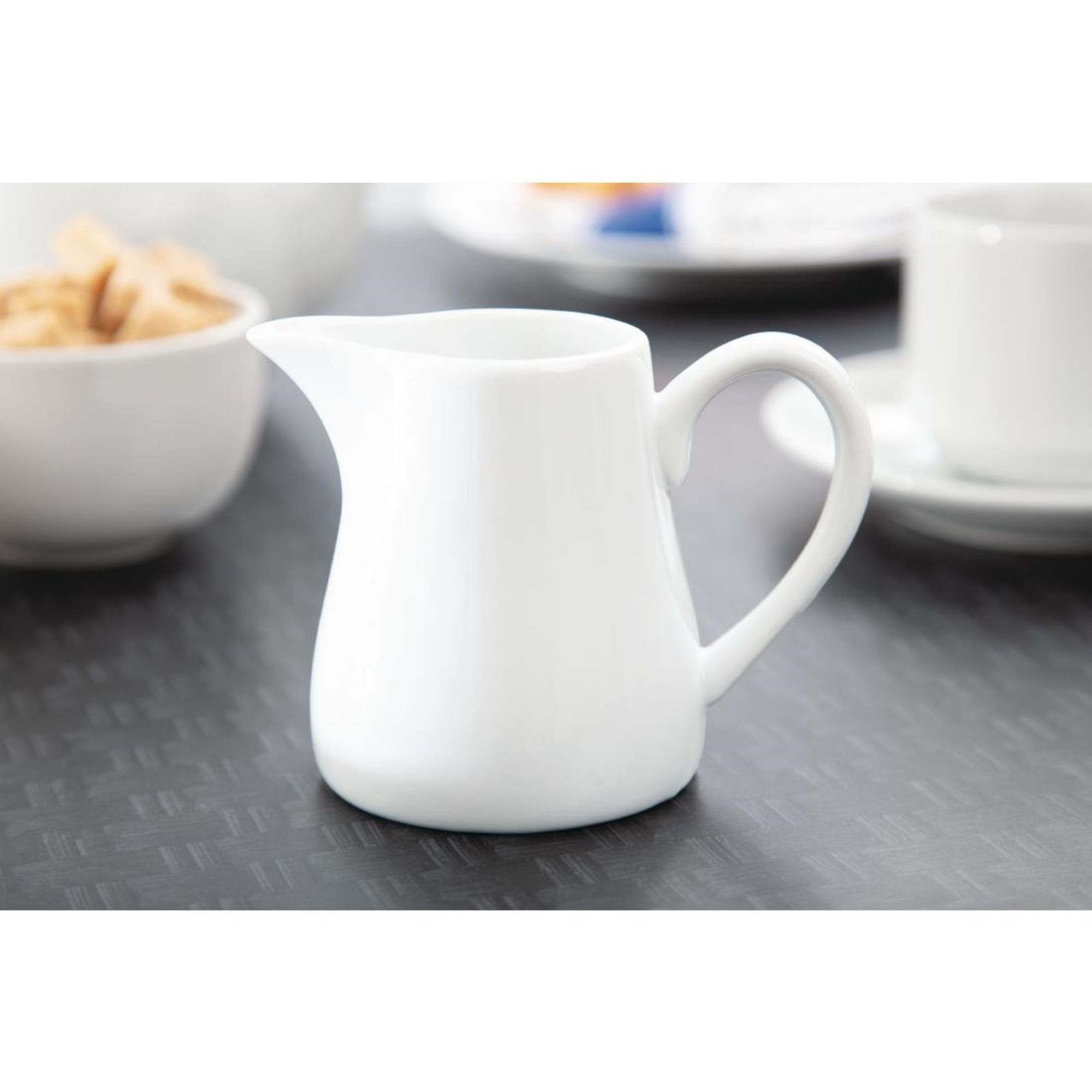 Picture of Olympia Whiteware Cream and Milk Jugs 212ml (Pack of 6)
