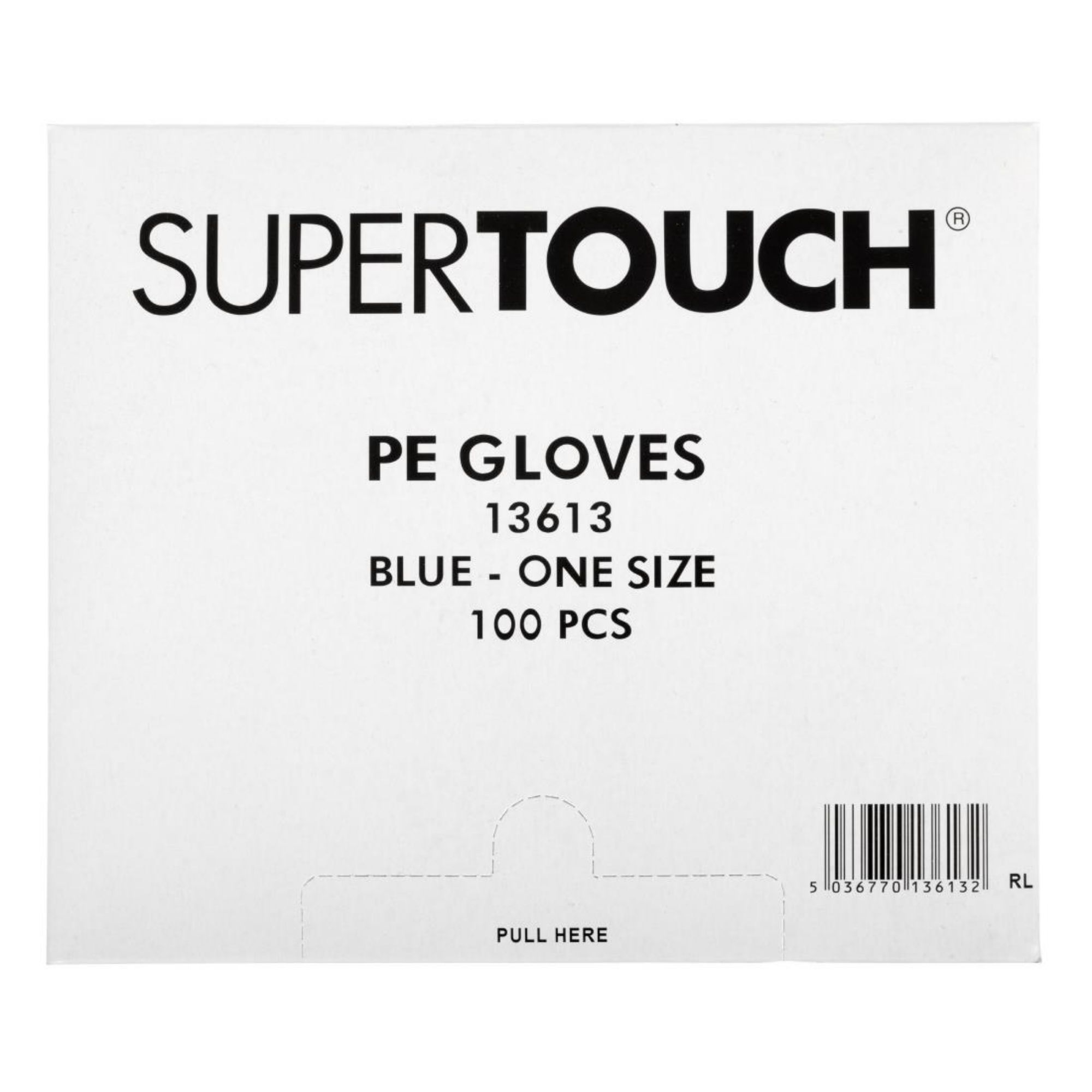 Picture of Disposable Powder-Free Polyethylene Gloves Blue (Pack of 100)
