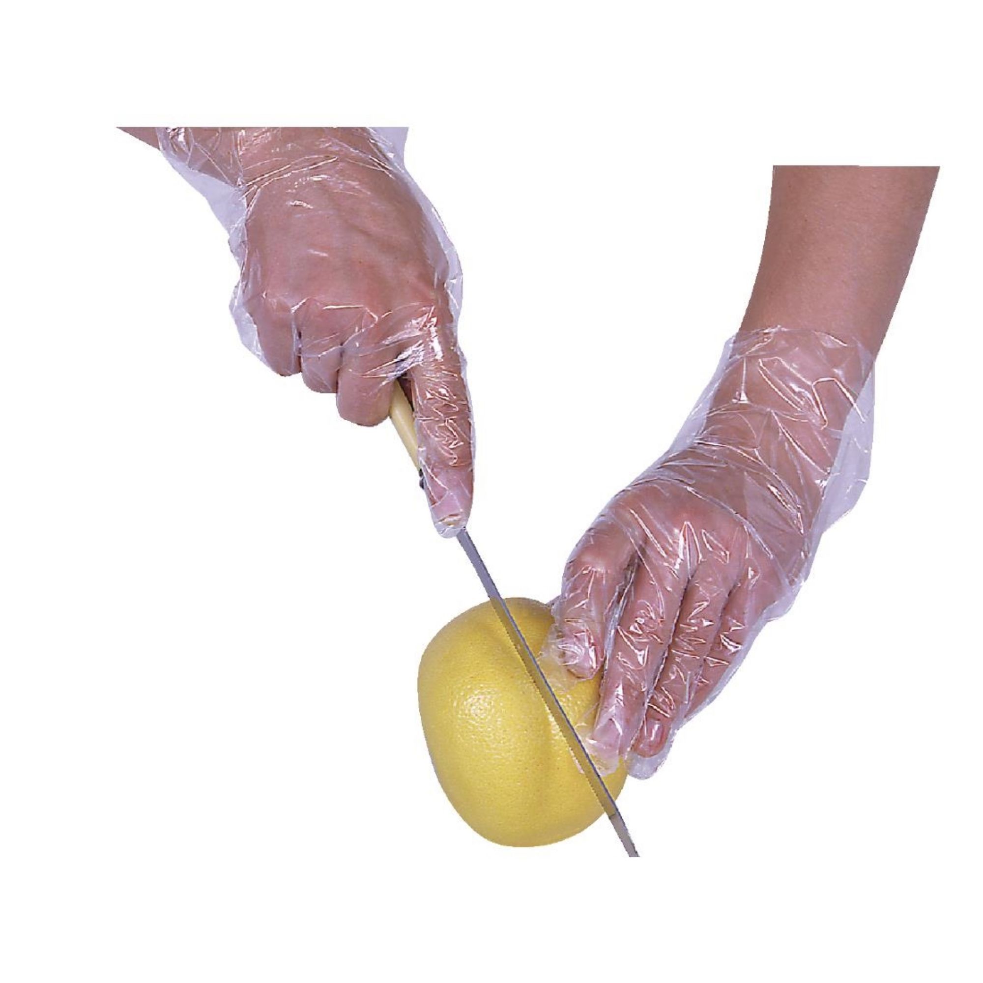 Picture of Disposable Powder-Free Polyethylene Gloves Clear (100 pack)