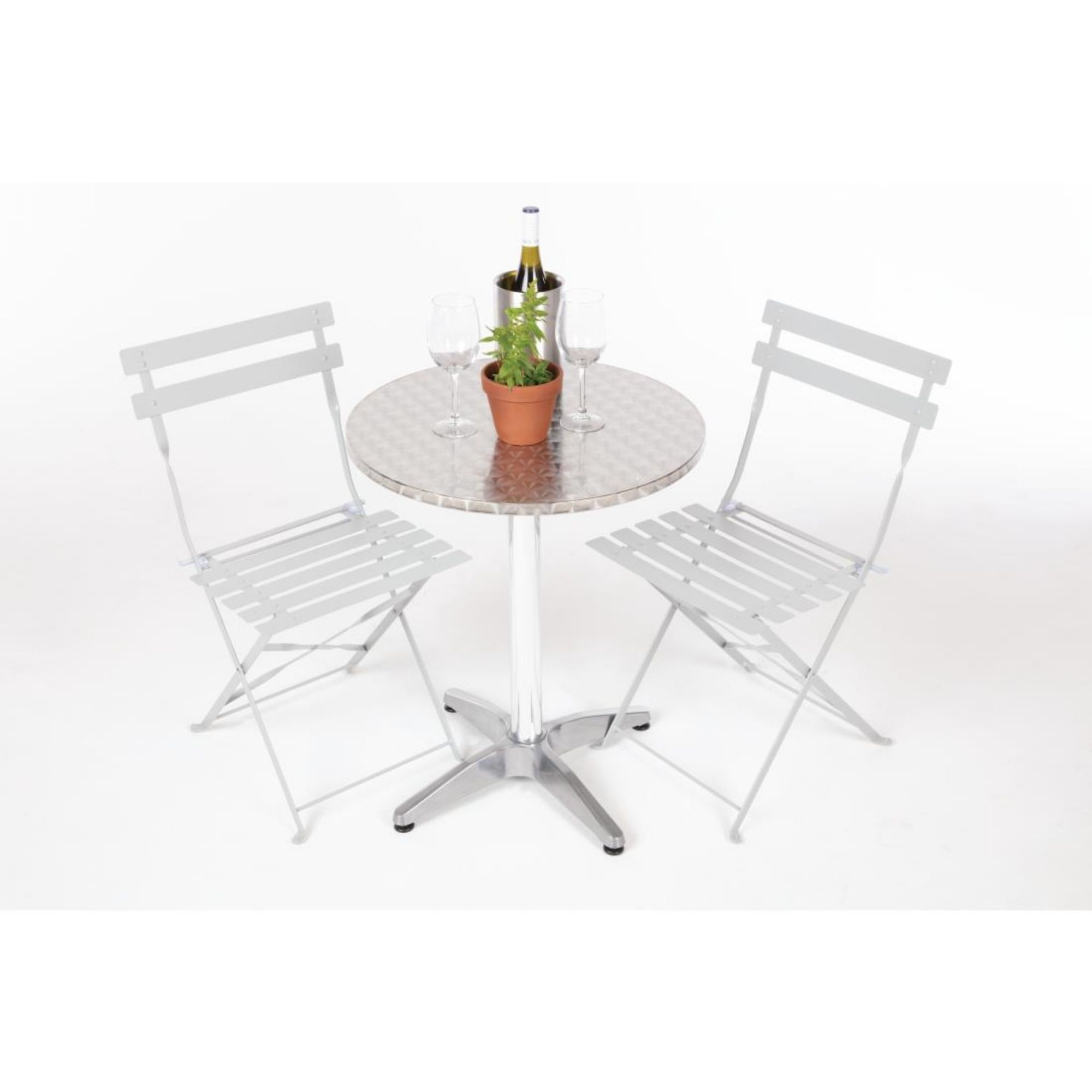 Picture of Bolero Round Bistro Table Stainless Steel 600mm