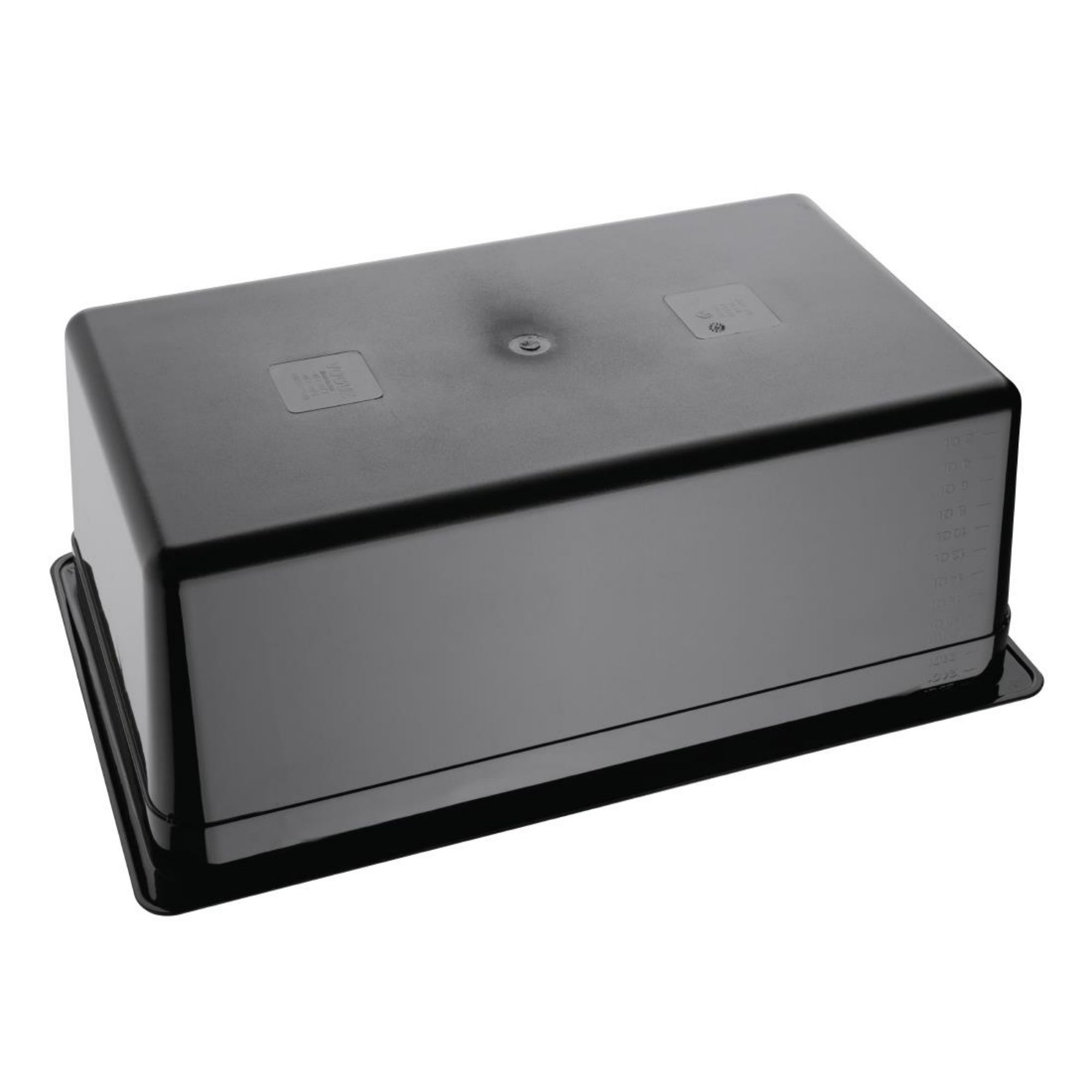 Picture of Vogue Polycarbonate 1/1 Gastronorm Container 200mm Black