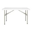 Picture of Bolero PE Rectangular Folding Table White 4ft (Single) - U543