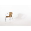 Picture of Bolero Aluminium and Natural Wicker Chair (Pack of 4)