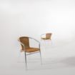 Picture of Bolero Aluminium and Natural Wicker Chair (Pack of 4)