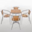 Picture of Bolero Aluminium and Ash Chairs (Pack of 4)