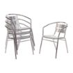 Picture of Bolero Aluminium Stacking Chairs (Pack of 4)