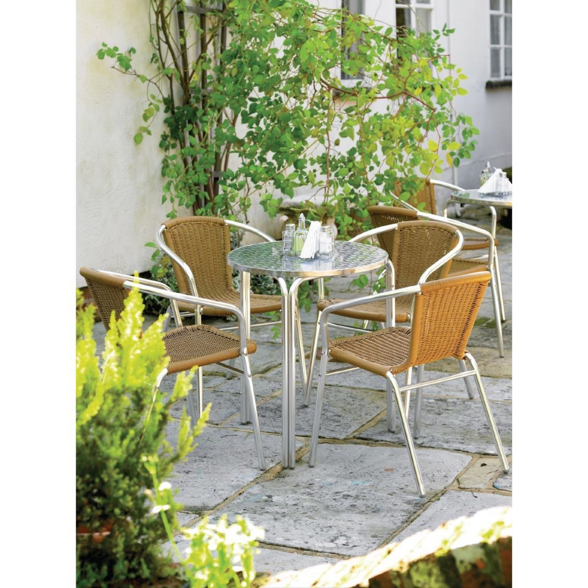 Picture of Bolero Round Stackable Bistro Table 600mm