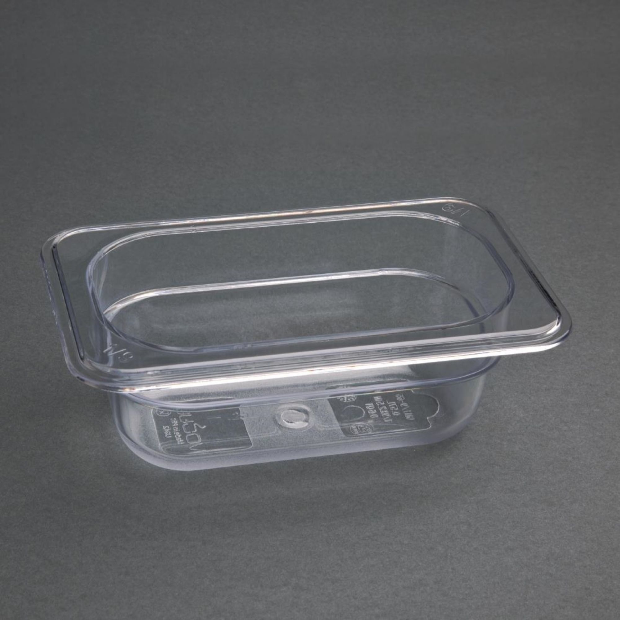 Picture of Vogue Polycarbonate 1/9 Gastronorm Container 65mm Clear