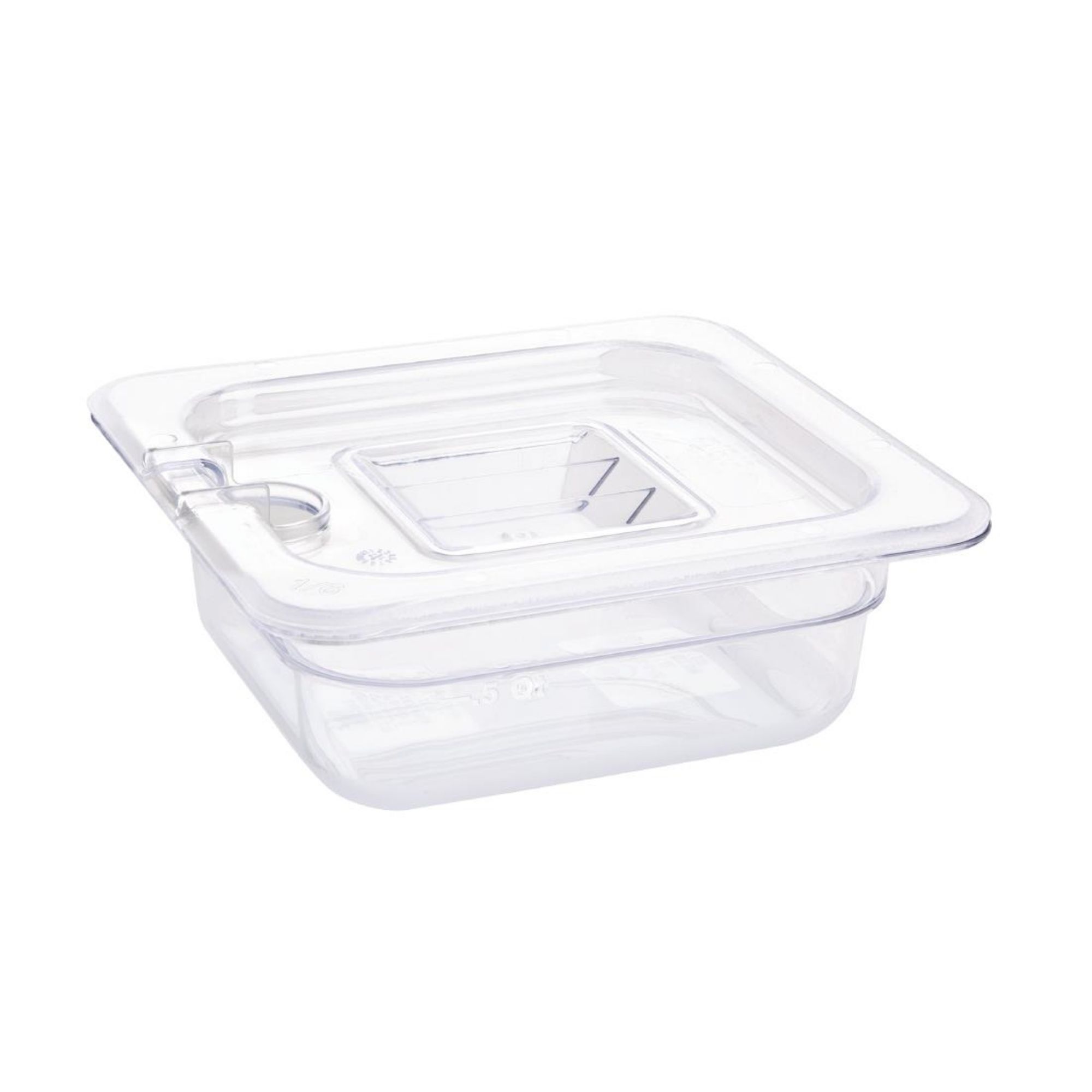Picture of Vogue Polycarbonate 1/6 Gastronorm Container 65mm Clear
