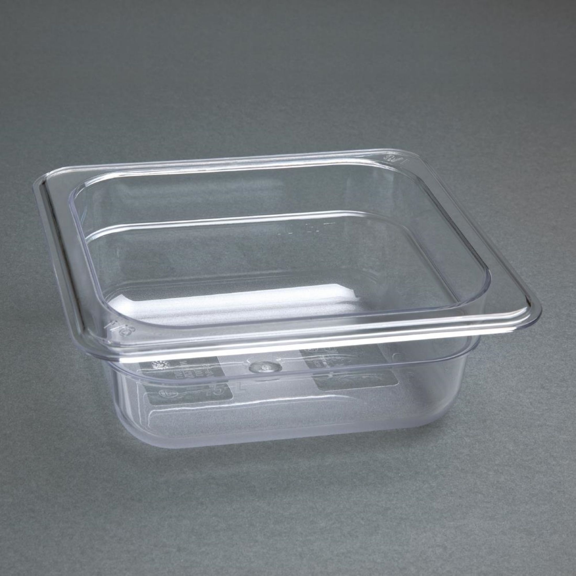 Picture of Vogue Polycarbonate 1/6 Gastronorm Container 65mm Clear