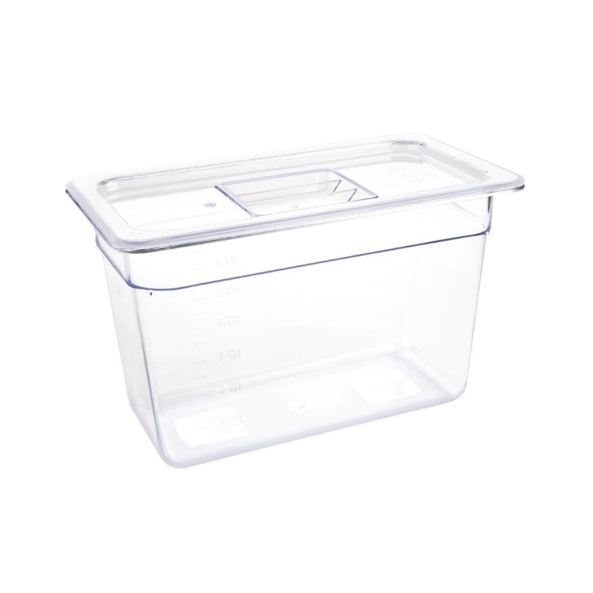 Picture of Vogue Polycarbonate 1/3 Gastronorm Container 200mm Clear