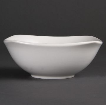 Picture of Olympia Whiteware Rounded Square Bowls 180mm (Pack of 12)