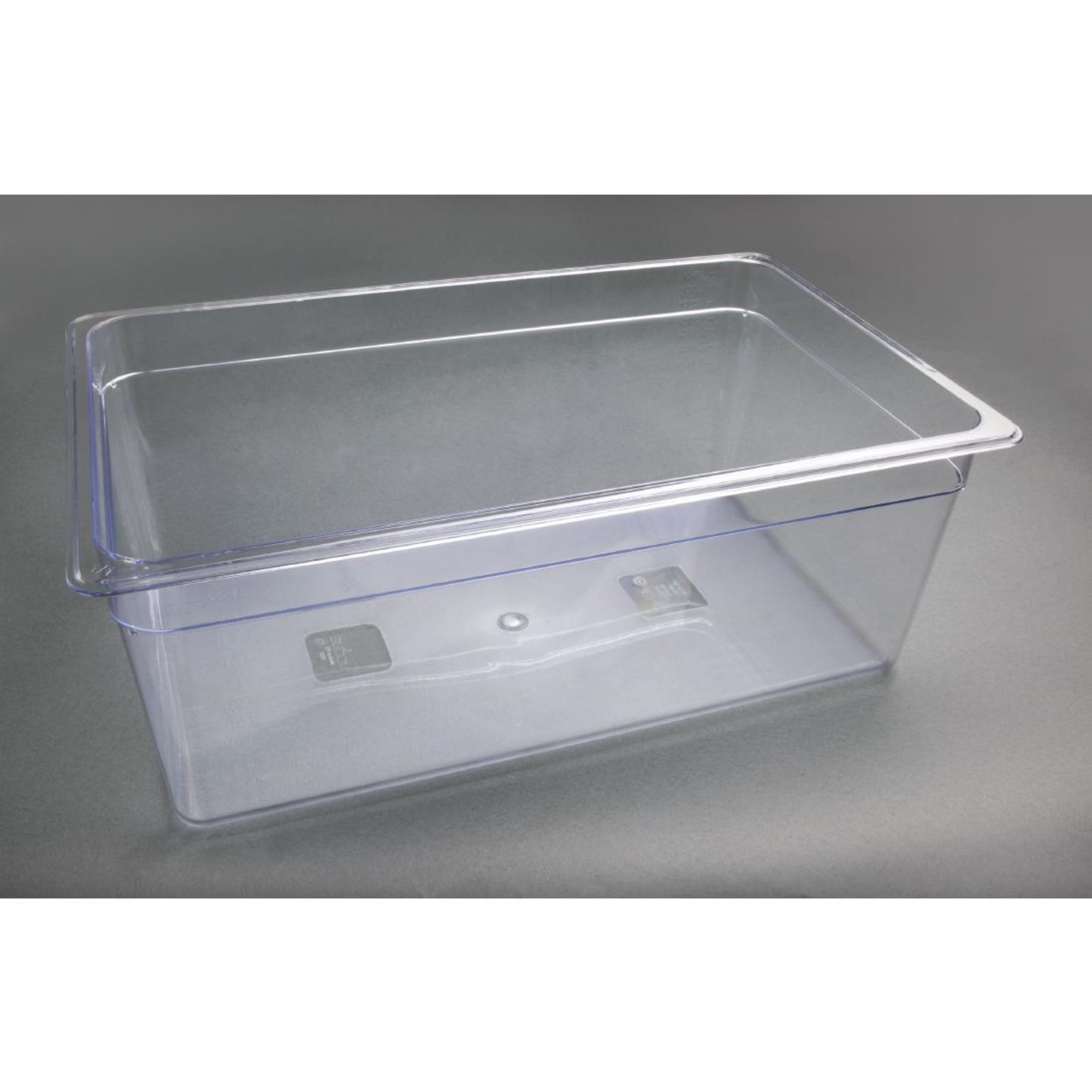 Picture of Vogue Polycarbonate 1/1 Gastronorm Container 200mm Clear