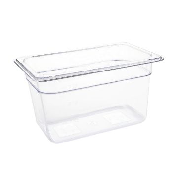 Picture of Vogue Polycarbonate 1/4 Gastronorm Container 150mm Clear