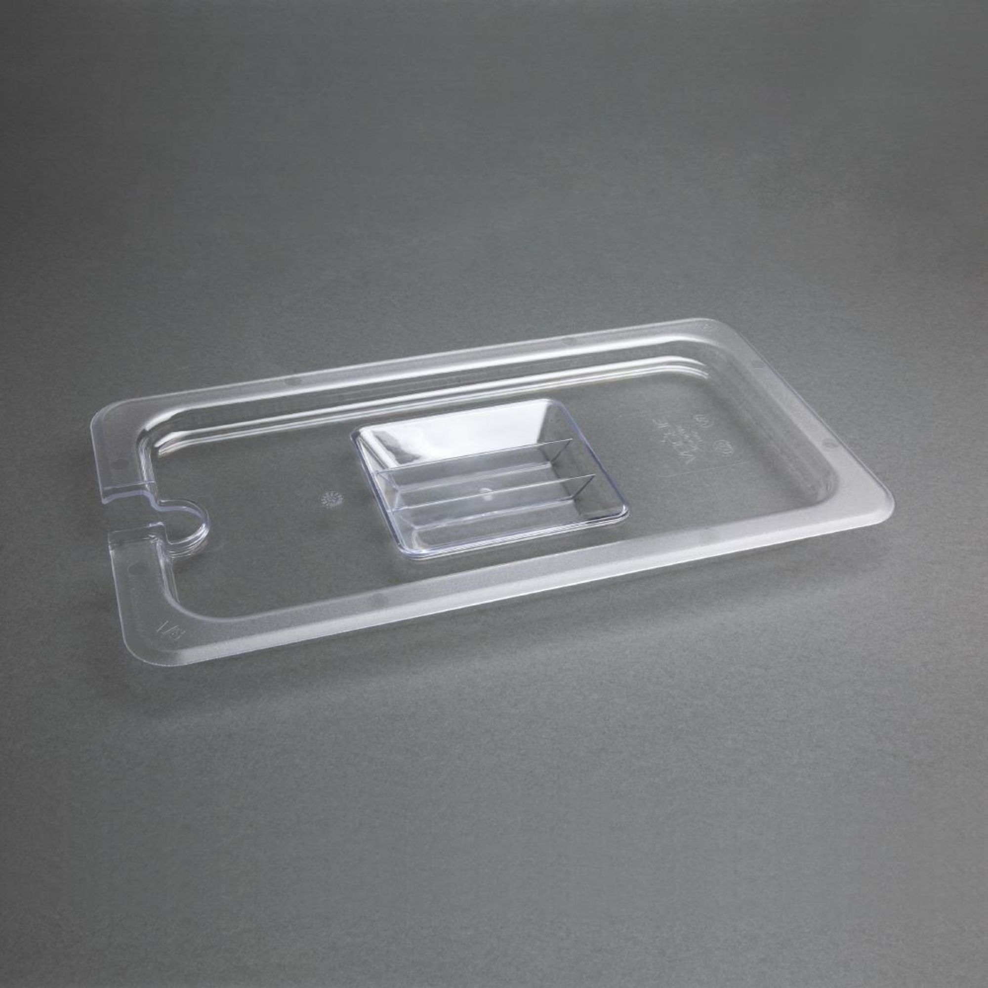 Picture of Vogue Polycarbonate 1/3 Gastronorm Lid Notched