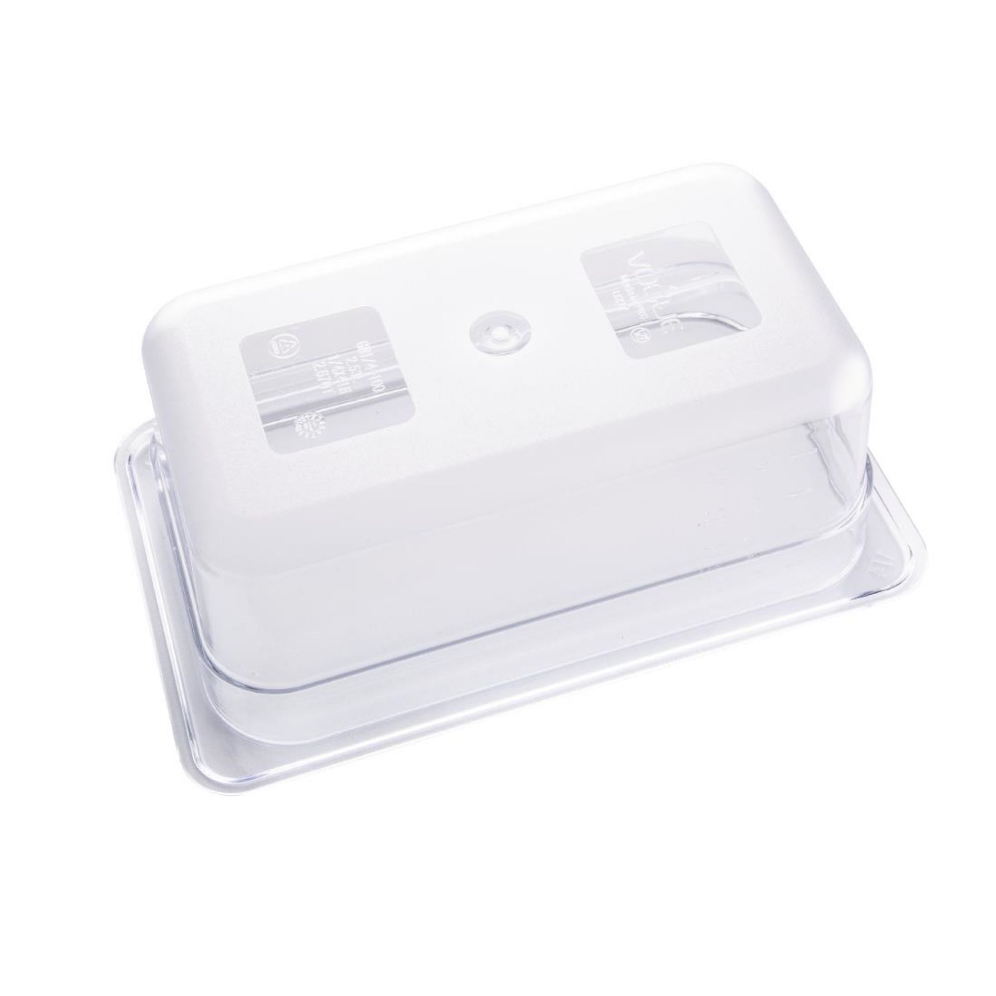 Picture of Vogue Polycarbonate 1/4 Gastronorm Container 100mm Clear