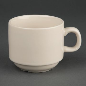 Picture of Olympia Ivory Stacking Tea Cups 206ml 7.5oz (Pack of 12)