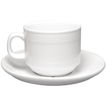 Picture of Olympia Linear Stacking Tea Cups 200ml 7oz (Pack of 12)