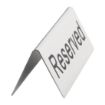 Picture of Olympia Brushed Steel Reserved Table Sign (Pack of 10)