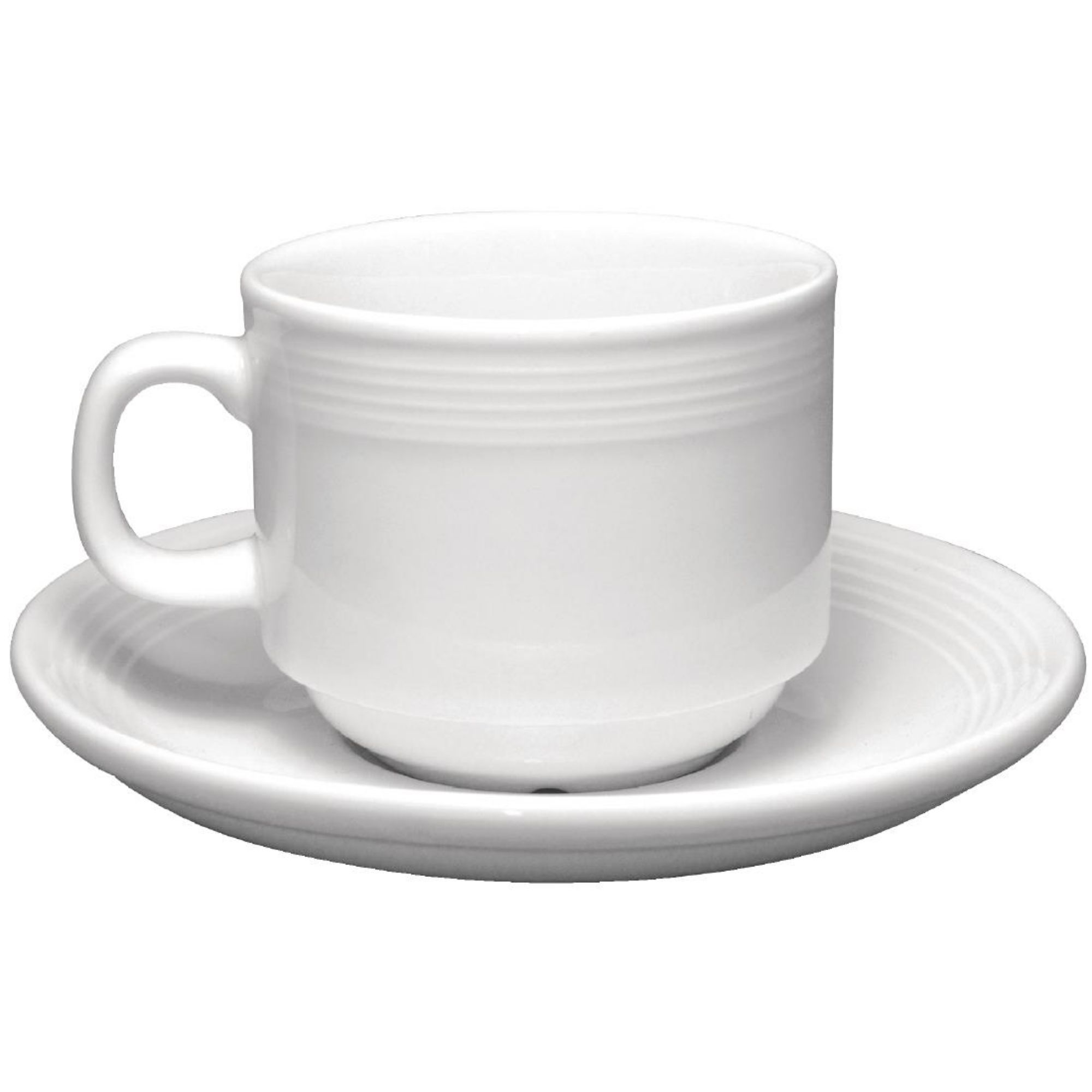 Picture of Olympia Linear Stacking Tea Cup Saucers (Pack of 12)
