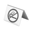 Picture of Olympia Brushed Steel No Smoking Table Sign