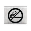 Picture of Olympia Brushed Steel No Smoking Table Sign