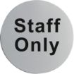 Picture of Stainless Steel Door Sign - Staff Only