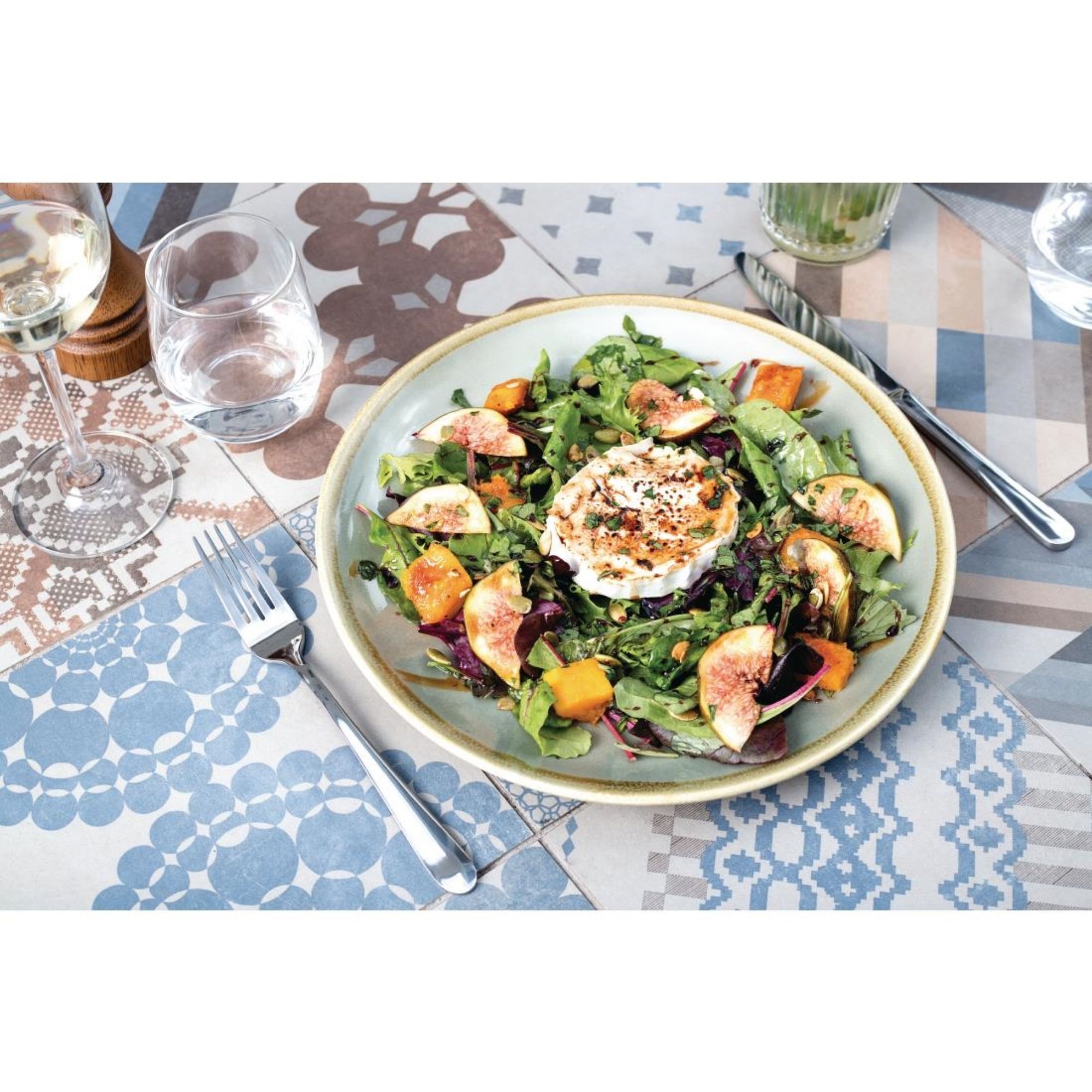 Picture of Olympia Kiln Round Coupe Plate Moss 230mm (6 Pack)