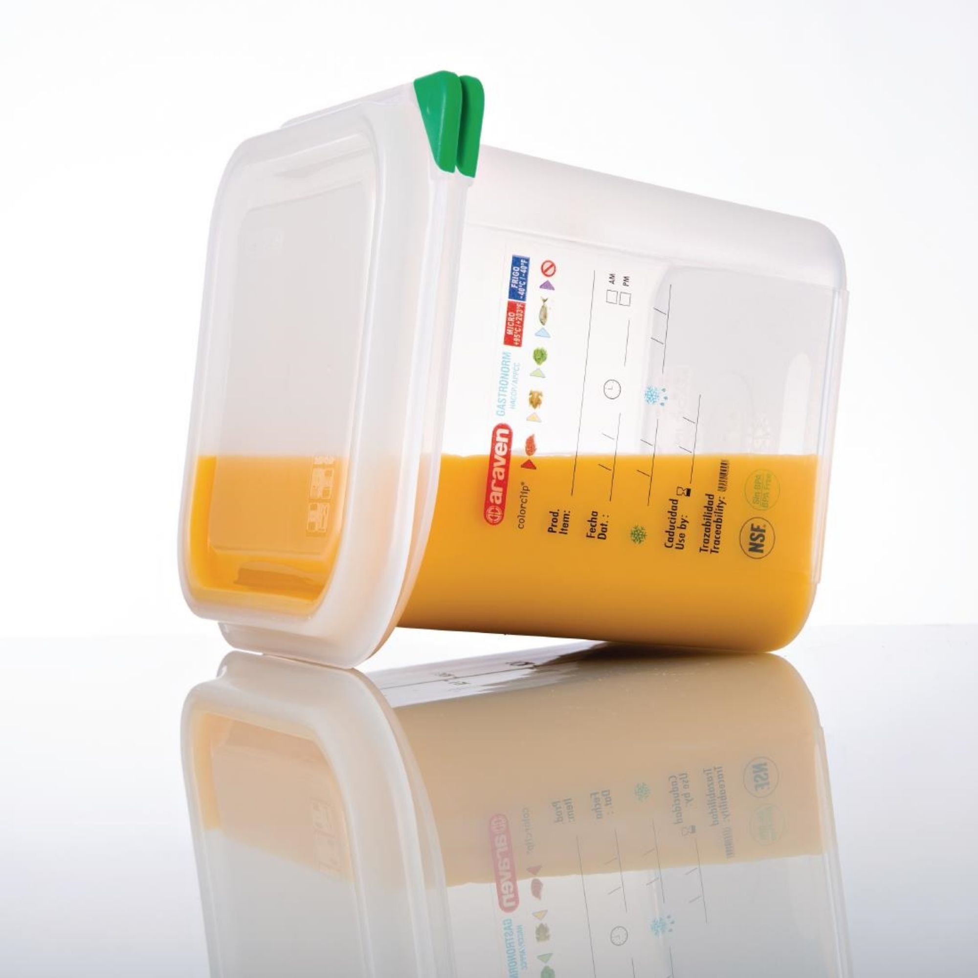 Picture of Araven Polypropylene 1/6 Gastronorm Food Containers 2.6Ltr (Pack of 4)