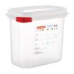 Picture of Araven Polypropylene 1/9 Gastronorm Food Storage Container 1.5Ltr (Pack of 4)
