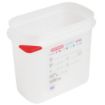 Picture of Araven Polypropylene 1/9 Gastronorm Food Storage Container 1.5Ltr (Pack of 4)
