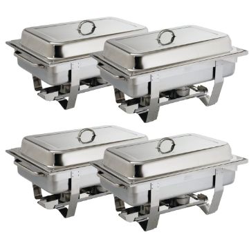 Picture of Olympia Milan Chafing Set 1/1 GN (Pack of 4)