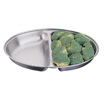 Picture of Olympia Oval Vegetable Dish Two Compartments 300mm