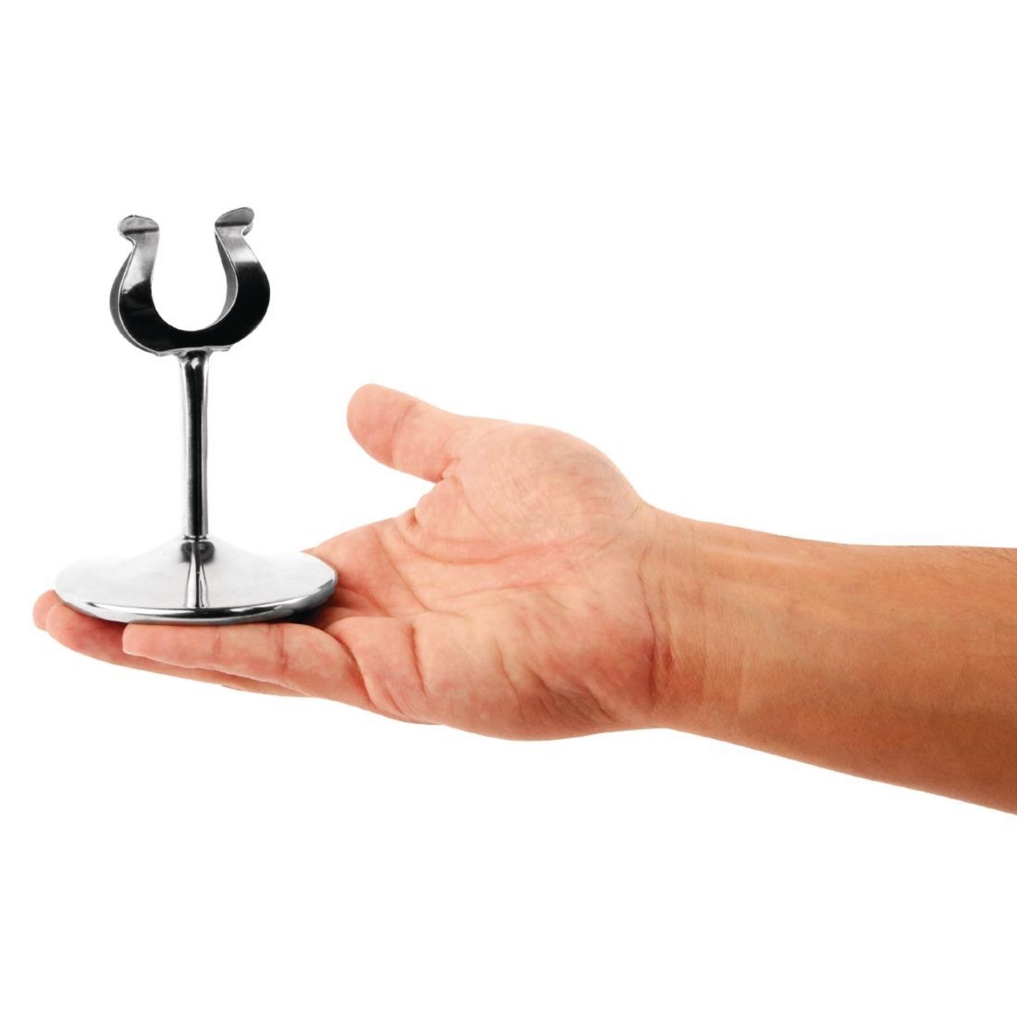 Picture of Olympia Stainless Steel Table Number Stand 100mm