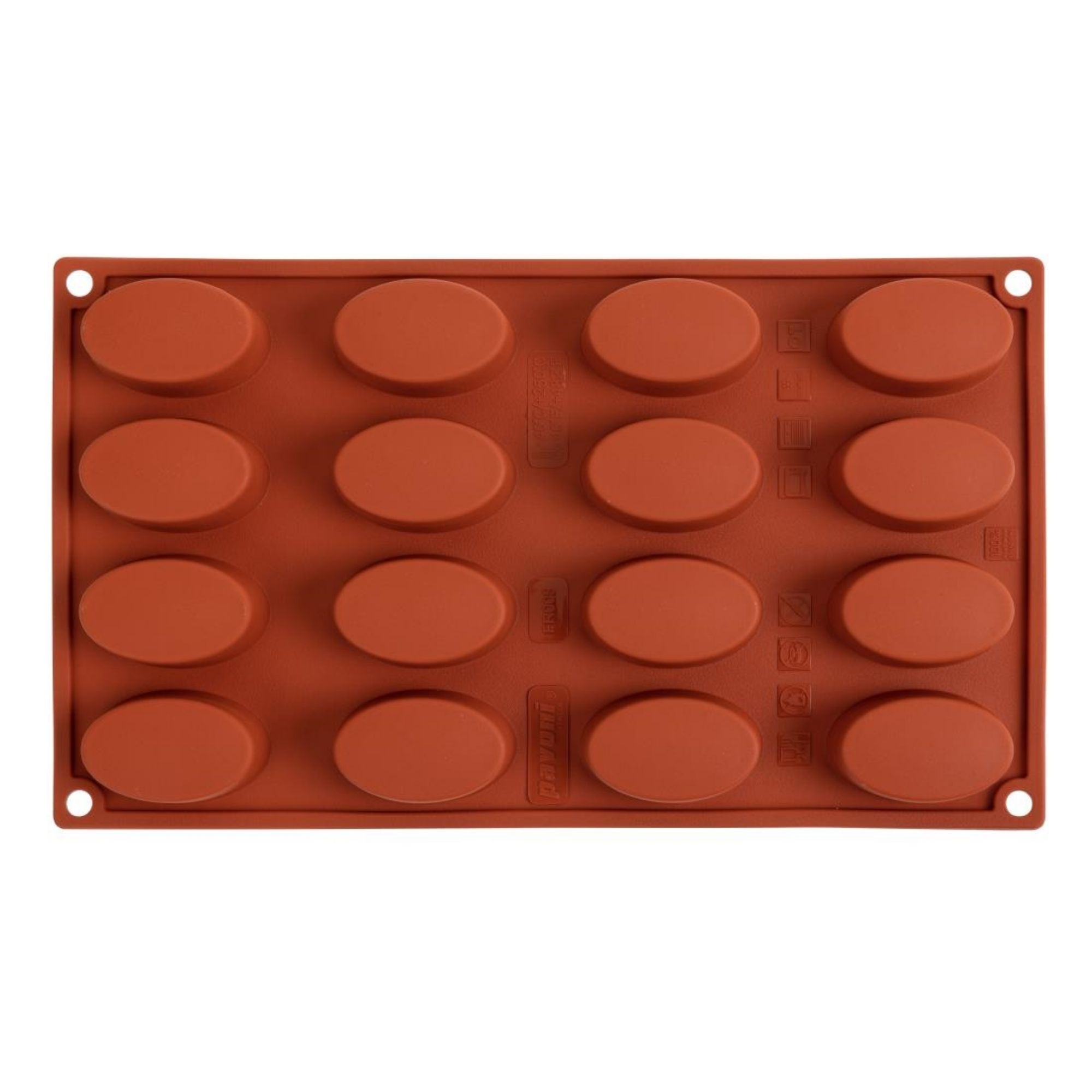 Picture of Pavoni Formaflex Silicone Oval Mould 16 Cup