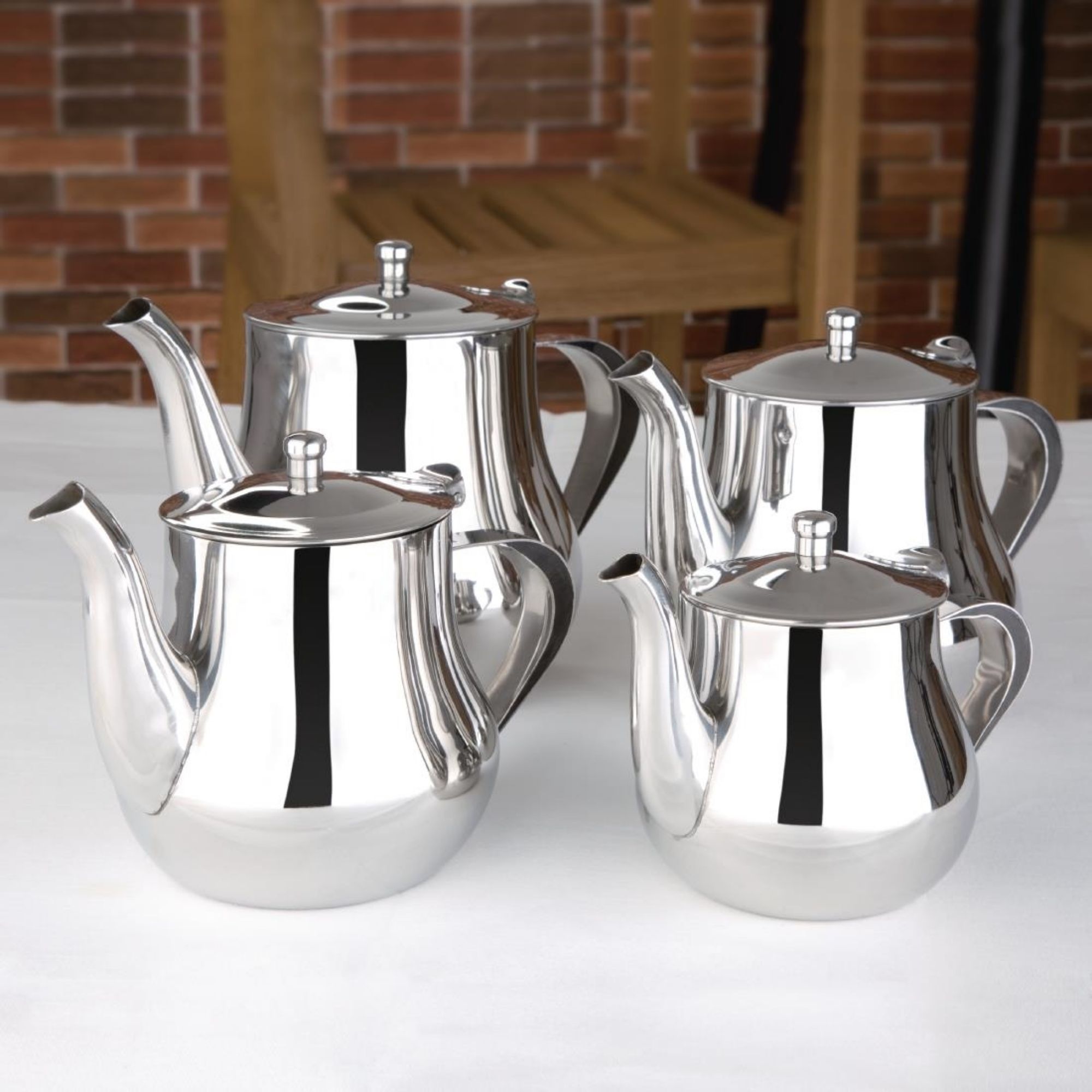 Picture of Olympia Arabian Stainless Steel Teapot 700ml