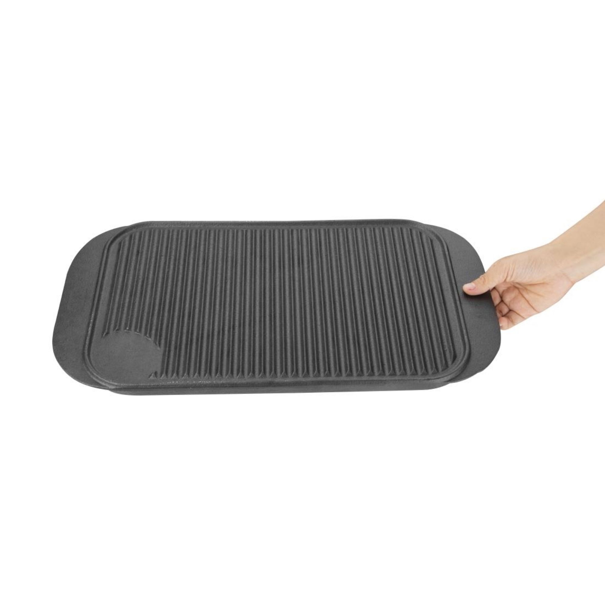 Picture of Vogue Reversible Cast Iron Double Griddle Pan