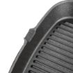 Picture of Vogue Square Cast Iron Ribbed Skillet Pan 24cm