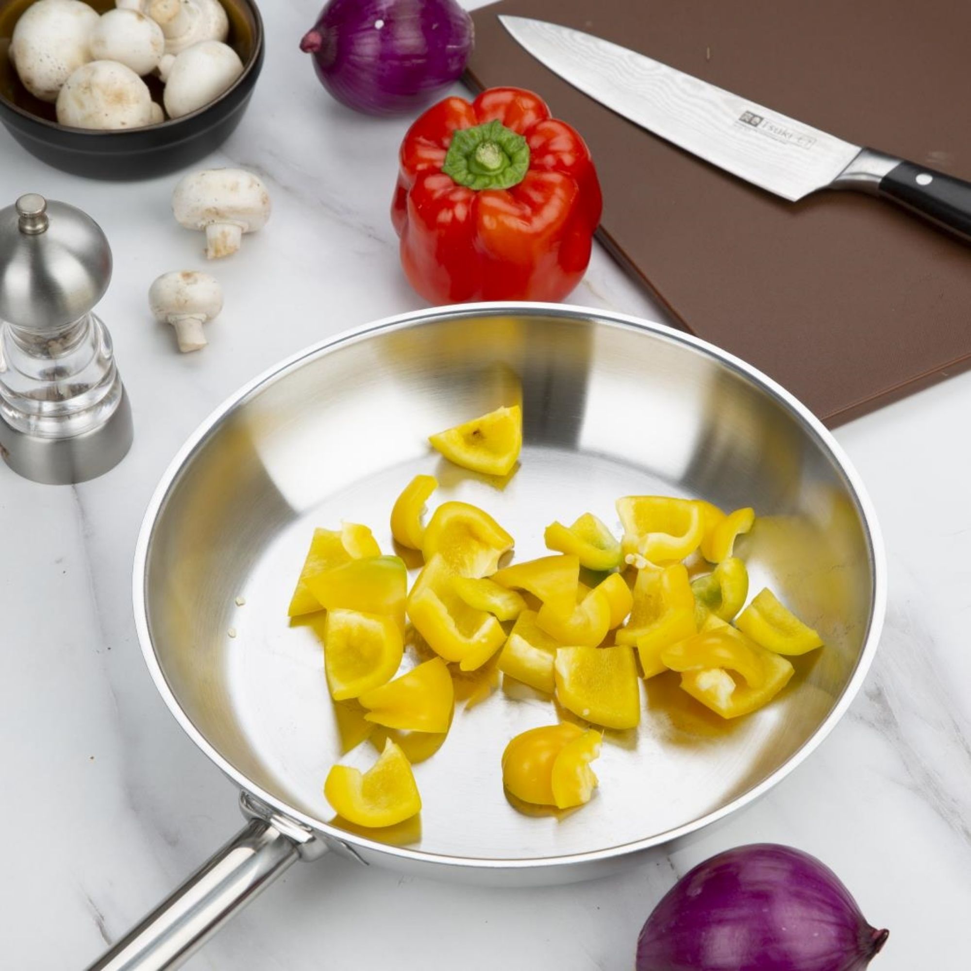 Picture of Vogue Stainless Steel Frying Pan 28cm