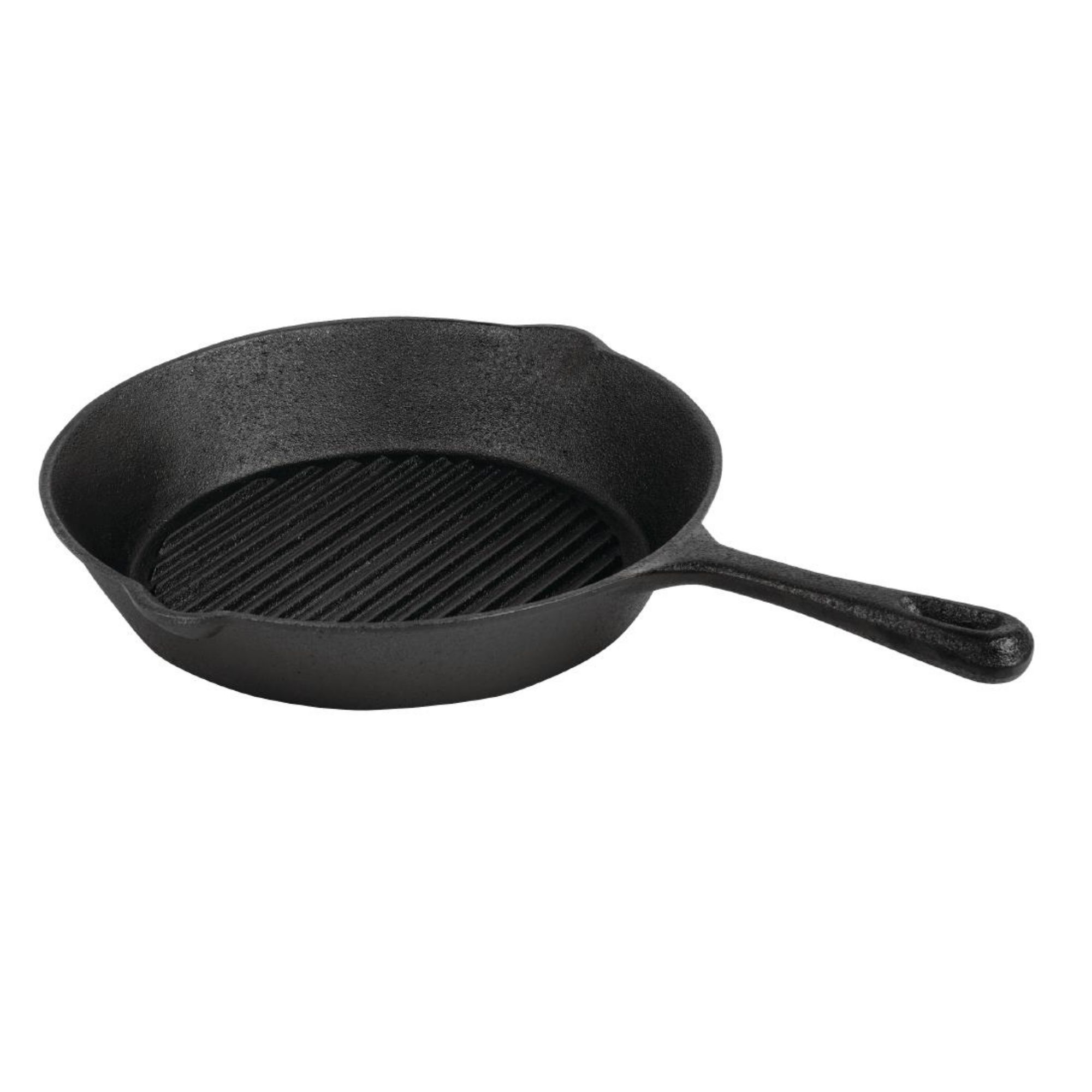 Picture of Vogue Round Cast Iron Ribbed Skillet Pan 26cm