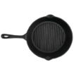Picture of Vogue Round Cast Iron Ribbed Skillet Pan 26cm