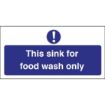 Picture of Vogue Food Wash Only Sign