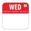 Picture of Hygiplas Removable Colour Coded Food Labels Wednesday (Pack of 1000)