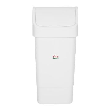 Picture of SYR Polypropylene Swing Bin White 50Ltr
