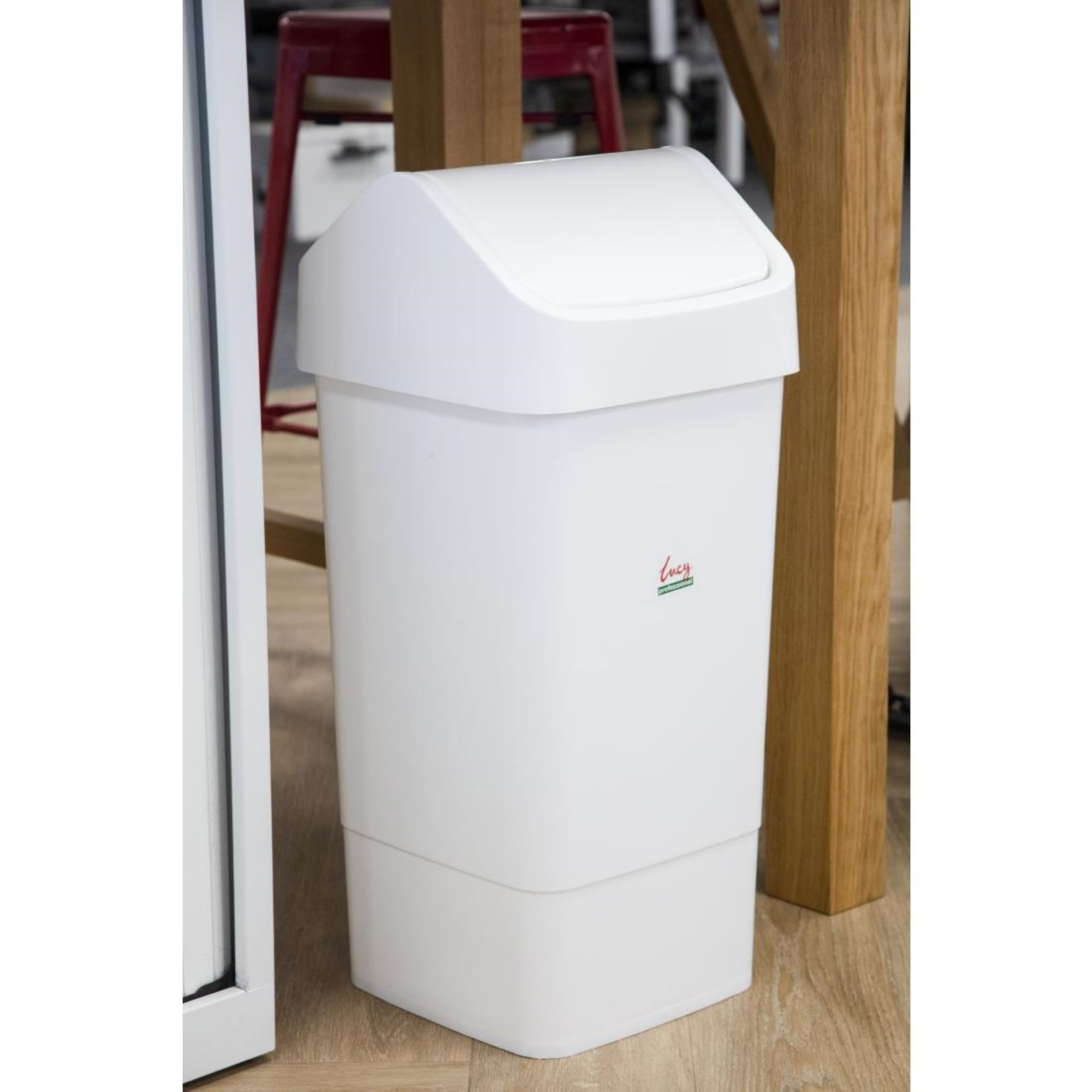 Picture of SYR Polypropylene Swing Bin White 50Ltr